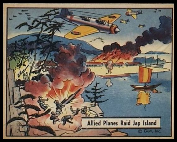 59 Allied Planes Raid Jap Island
